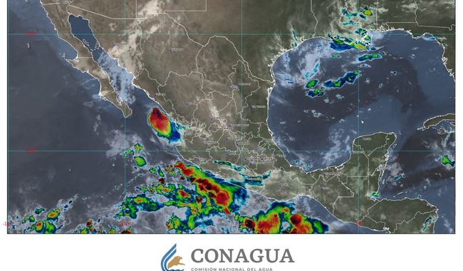 Se pronostican lluvias intensas para regiones de Nayarit, Jalisco, Oaxaca y Chiapas