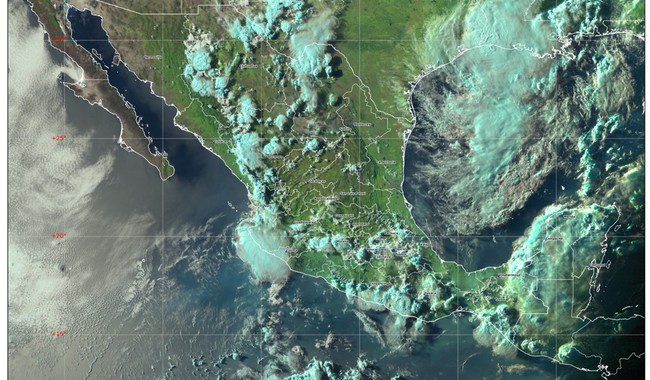 Se prevén lluvias puntuales muy fuertes en 9 entidades del territorio nacional