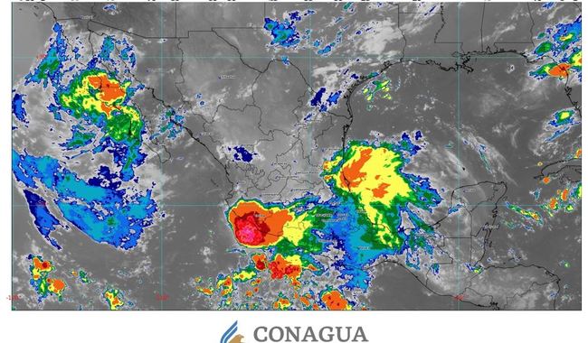 Hoy se prevén lluvias intensas en Durango, Sinaloa, Nayarit y Jalisco