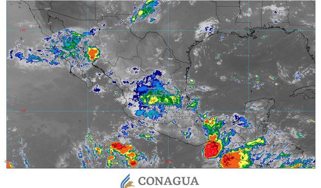 Se prevén lluvias muy fuertes en el noroeste, occidente, oriente, sur y sureste de México