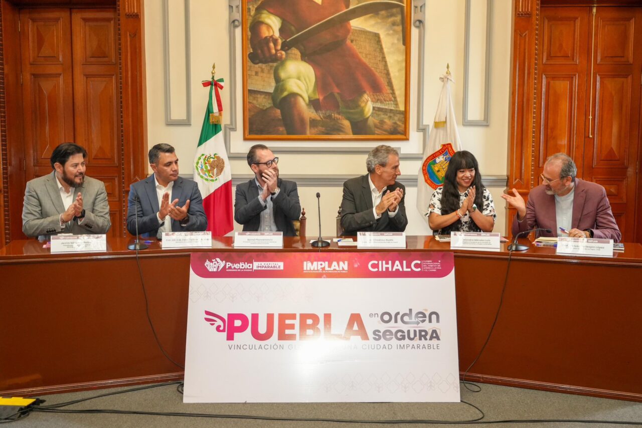 Fortalece Puebla capital su modelo de ciudad segura mediante alianza internacional