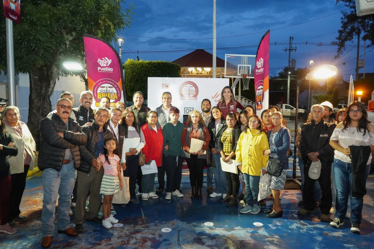 Con Puebla Brilla, Pepe Chedraui lleva luz y modernidad a San Pedro Zacachimalpa
