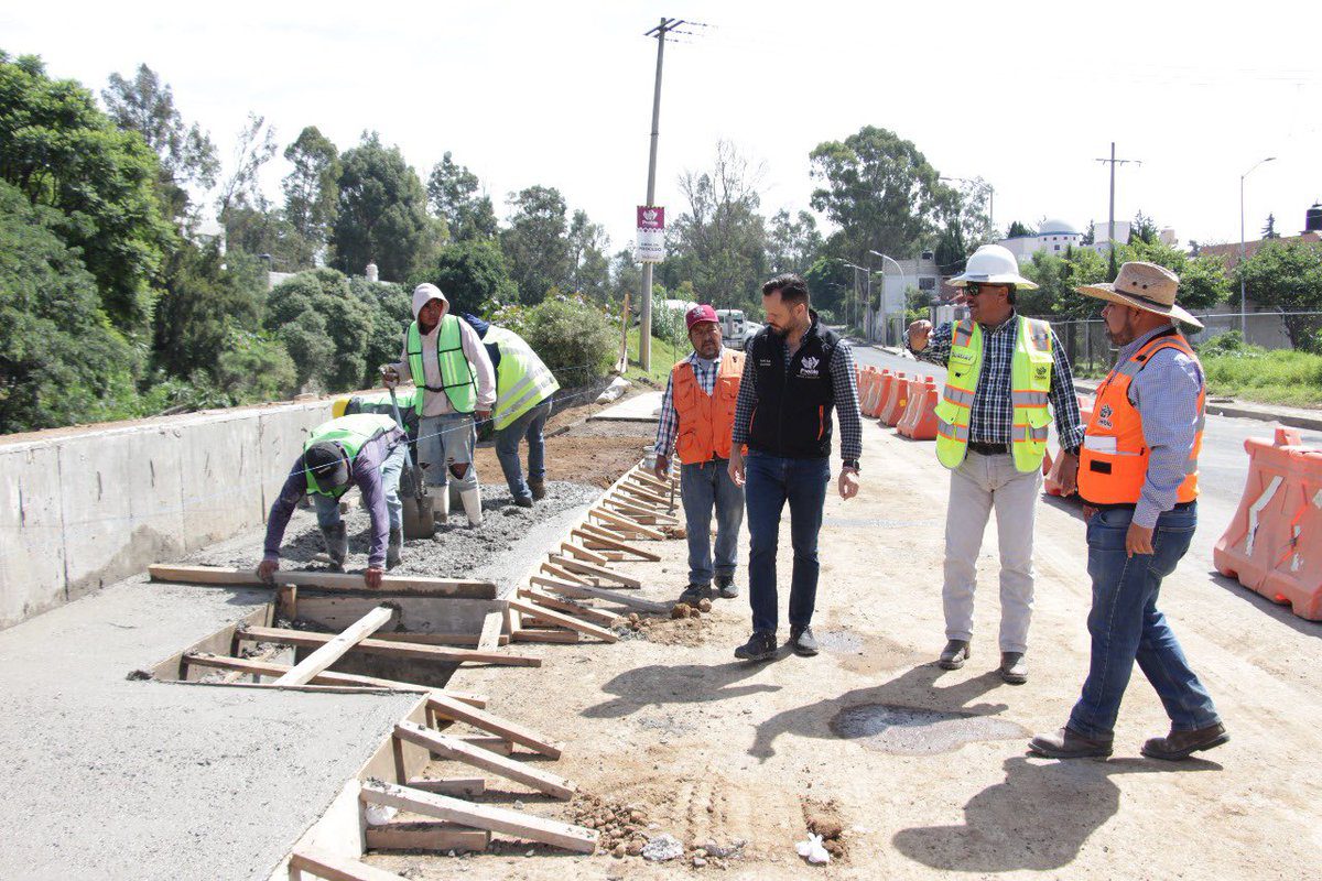 Supervisa Gobierno de la Ciudad construcción de muro de contención en límites del Río Alseseca