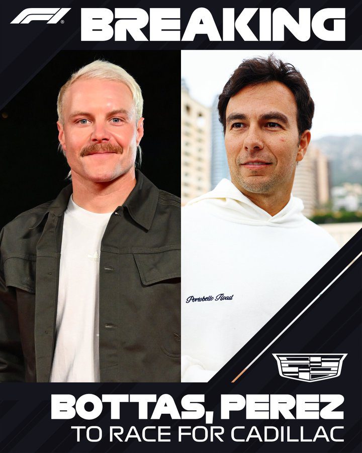 Cadillac elige a Checo Pérez y Valtteri Bottas para su debut en la Fórmula 1 en 2026