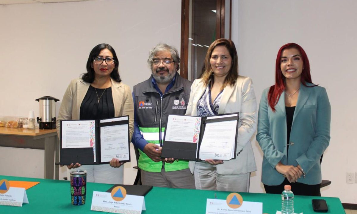 Gobierno de la Ciudad suma alianzas para capacitar a su personal en temas de protección civil y riesgo