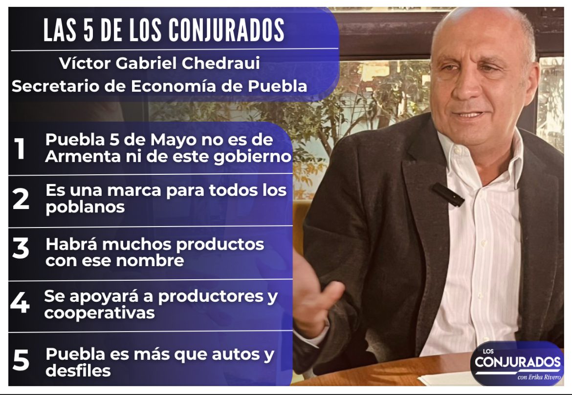 Las 5 de Los Conjurados: Víctor Gabriel Chedraui y la marca Puebla 5 de Mayo, orgullo y motor económico para los poblanos