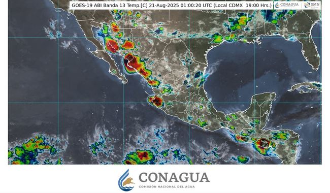 Puebla enfrenta lluvias muy fuertes y temperaturas extremas este jueves 21 de agosto
