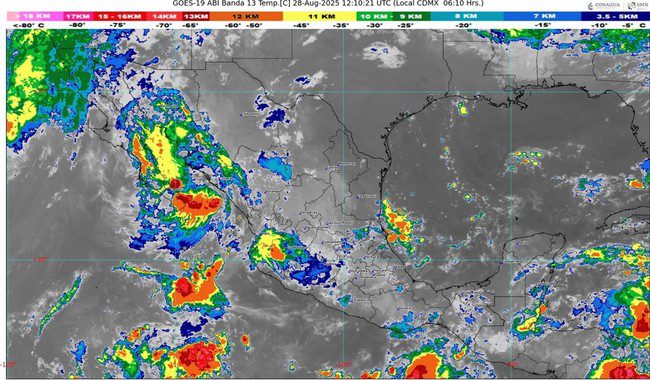 Puebla: lluvias fuertes y temperaturas extremas este jueves 28 de agosto