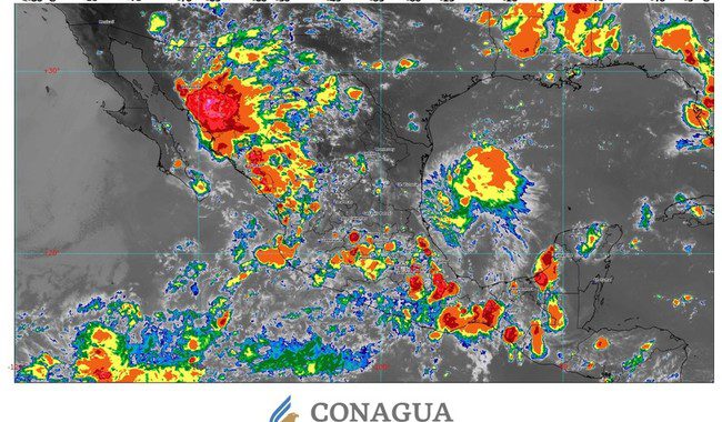 Para las próximas horas se esperan lluvias intensas en Sonora, Chihuahua, Durango y Sinaloa