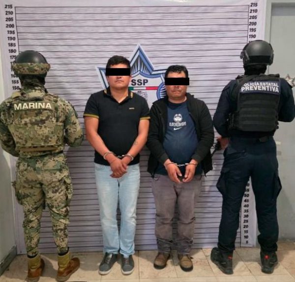 Detienen SSP y SEMAR a dos presuntos asaltantes de casa habitación
