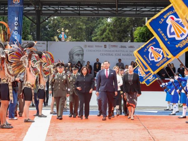 Puebla honra a José Ma. Morelos y Pavón, forjador de una Nación con justicia y libertad