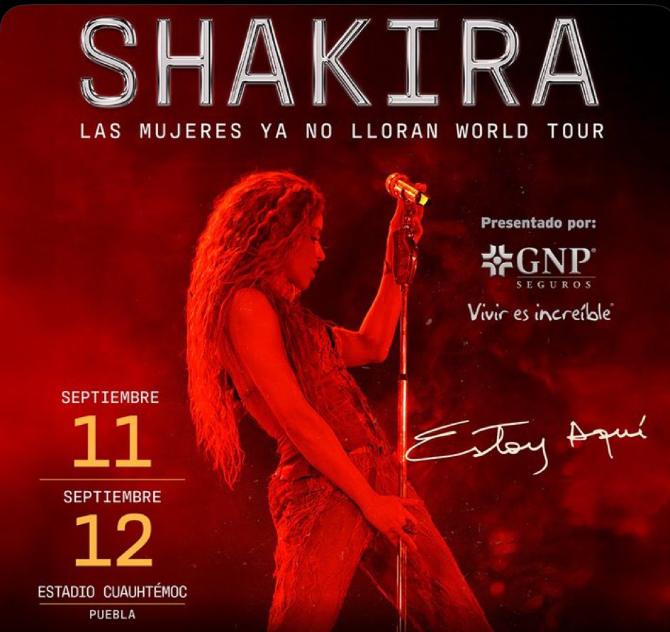 Ofrecen empleos temporales de seguridad para conciertos de Shakira en Puebla