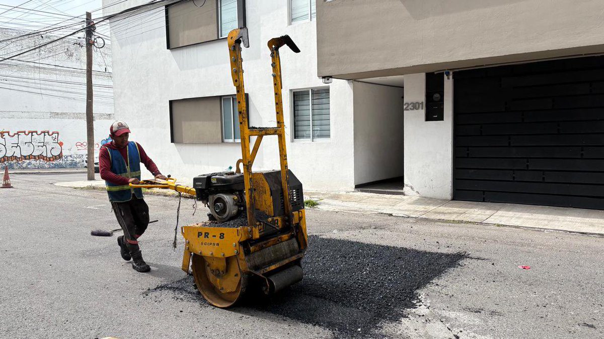 Campaña Capitalina Bacheando Puebla: favorece la movilidad de unidades de plataformas digitales