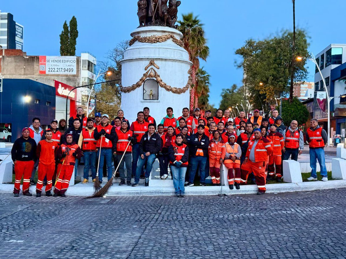 Refuerza OOSL acciones de limpieza tras el desfile y celebraciones patrias en la capital