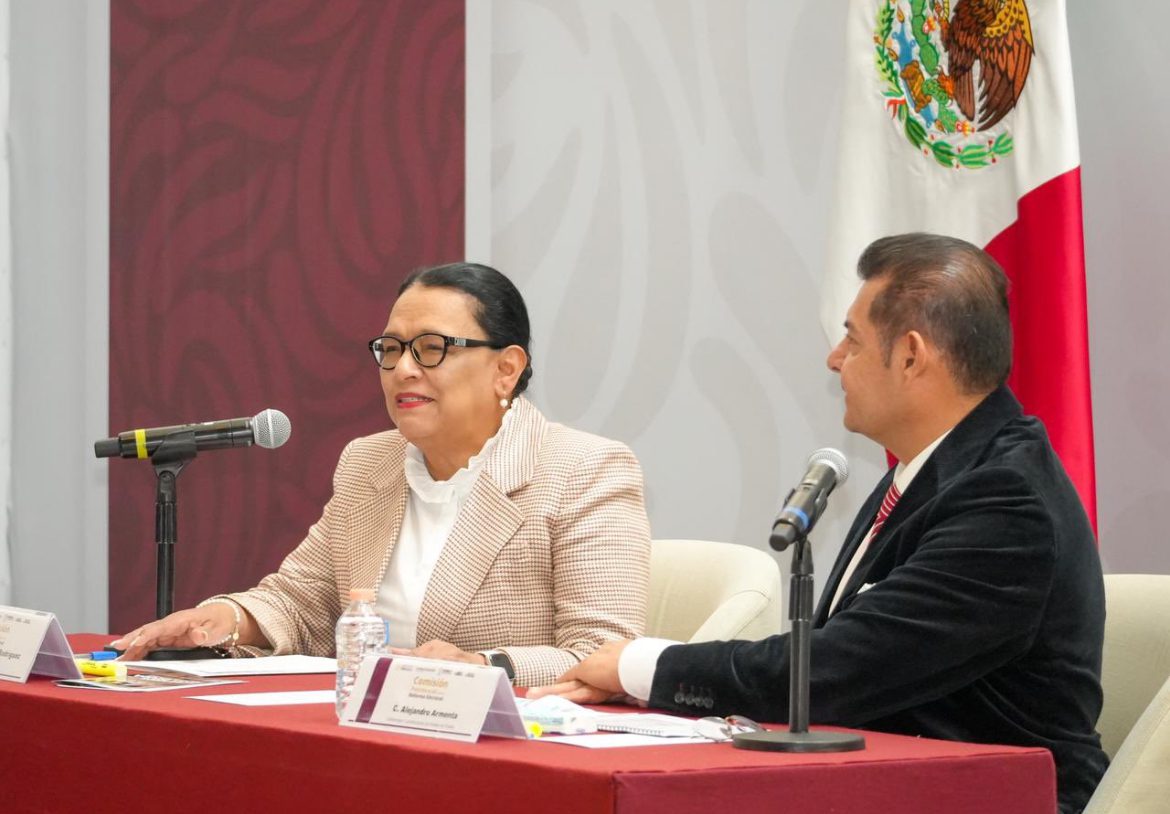 Rosa Icela Rodríguez participa en la primera Comisión Presidencial para la Reforma Electoral en Puebla