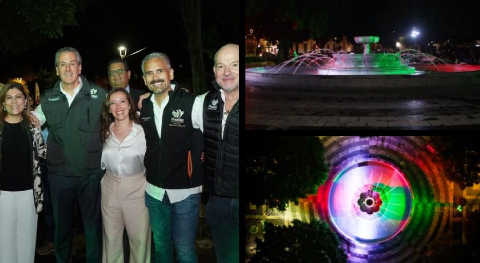 Inaugura Pepe Chedraui rehabilitación de la fuente del Jardín El Carmen