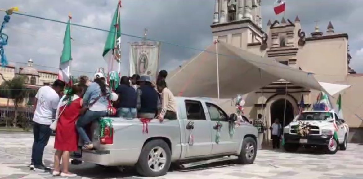 Carrera Antorcha Guadalupana llega a San Bernabé Temoxticla en su recorrido rumbo a Nueva York
