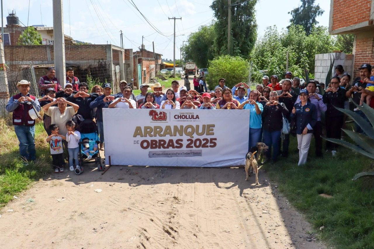 Continúa Tonantzin Fernández transformando las vialidades de San Pedro Cholula