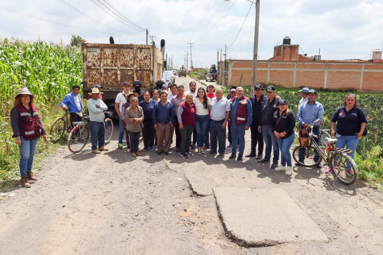 Rehabilita Gobierno de Tonantzin Fernández más vialidades en San Pedro Cholula