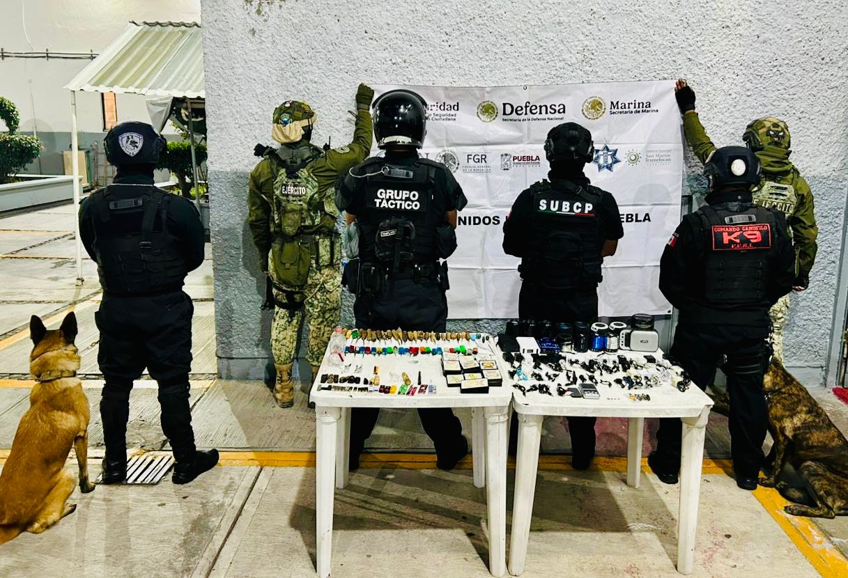 Realiza SSP operativos simultáneos en penales de Tepexi y San Pedro Cholula