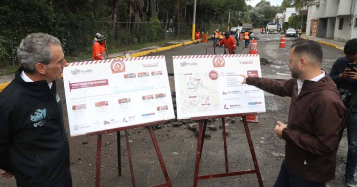 Con paso firme Gobierno de la Ciudad avanza con la Campaña Bacheando Puebla