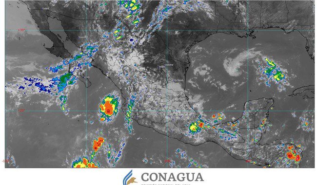 Se pronostican lluvias de diferentes intensidades durante el domingo en la República Mexicana