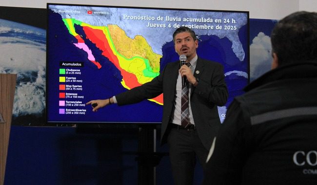 Gobierno de México llama a extremar medidas de prevención ante efectos del ciclón Lorena