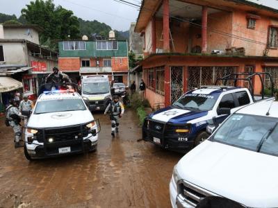 Más de 3 mil elementos brindan auxilio en la Sierra Norte