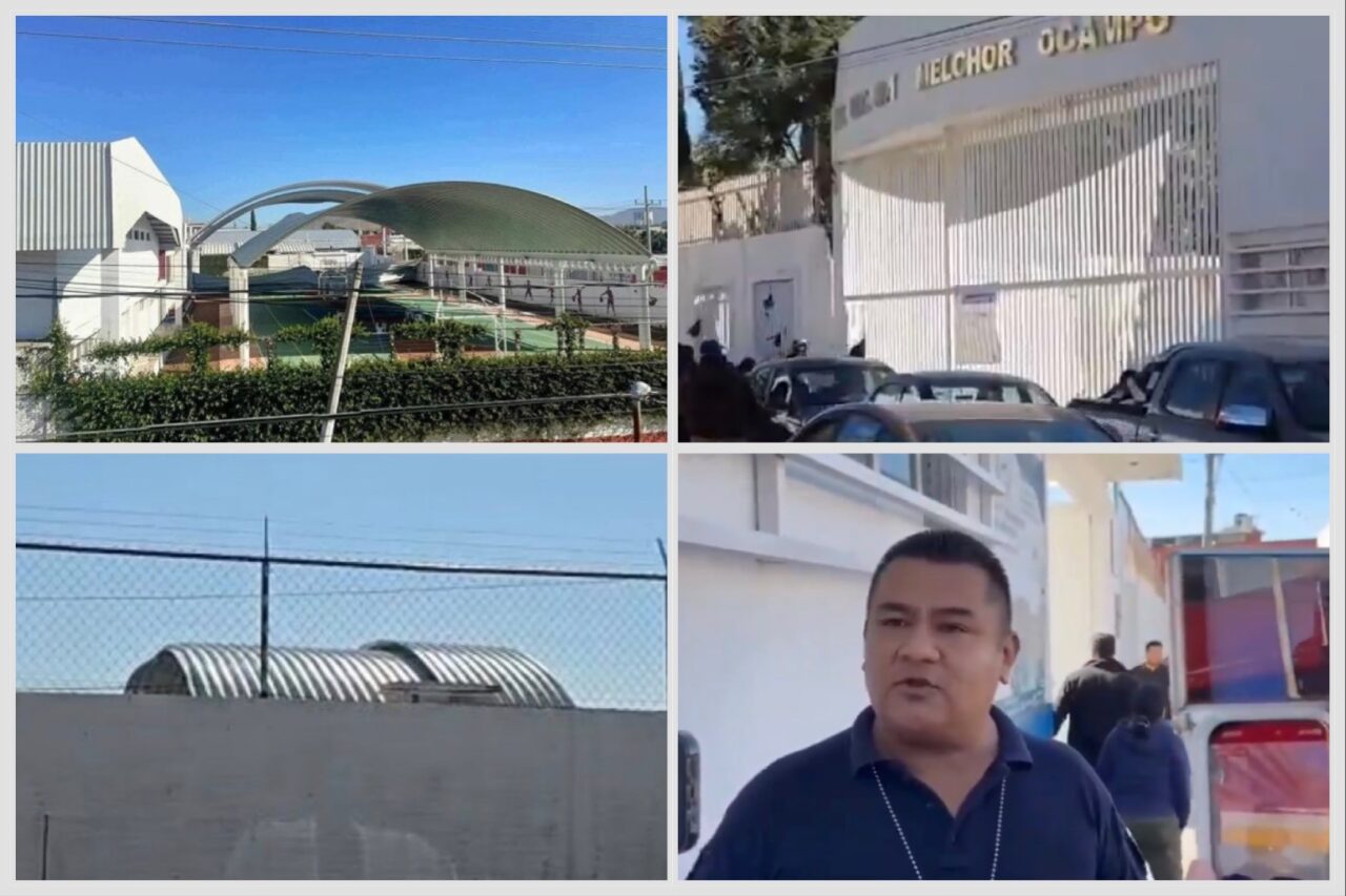 Colapsa techado en secundaria de Atlixco; hay cuatro lesionados y SEP inicia investigación