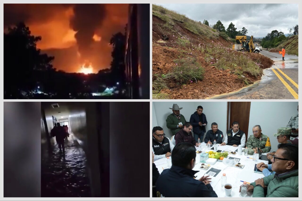 Lluvias  por tormentas tropicales dejan severas afectaciones en Puebla: deslizamientos, inundaciones y explosión en ductos de PEMEX