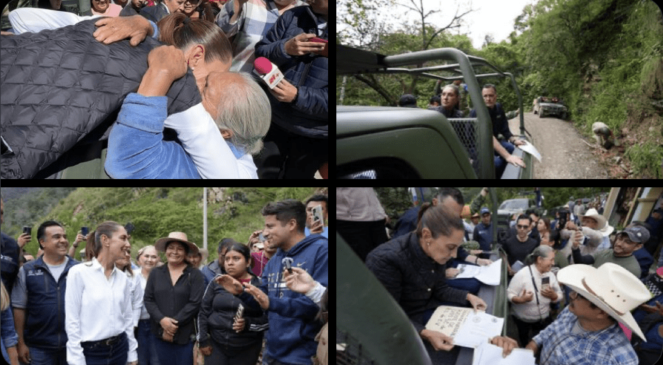 Sheinbaum supervisa daños en Querétaro y arranca Censo del Bienestar tras lluvias