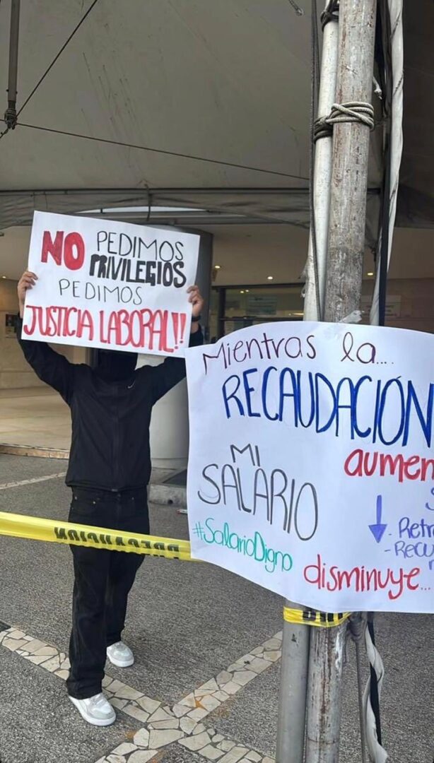 Trabajadores del SAT realizan paro nacional por aumento salarial y mejores condiciones laborales