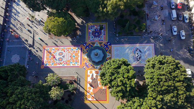 Invita Pepe Chedraui a disfrutar del tapete monumental y ofrenda del Palacio Municipal