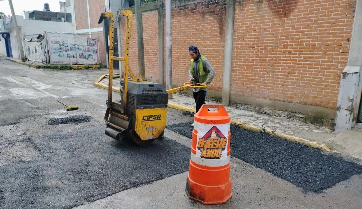 Campaña Capitalina Bacheando Puebla: fortalece la infraestructura vial en el norte de la ciudad