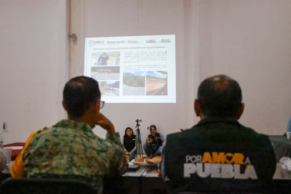 Los tres órdenes de gobierno continuarán con acciones de búsqueda en la Sierra Norte