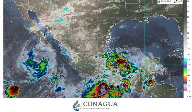 Hoy se prevén lluvias torrenciales para regiones de Hidalgo, Puebla, Oaxaca y Veracruz