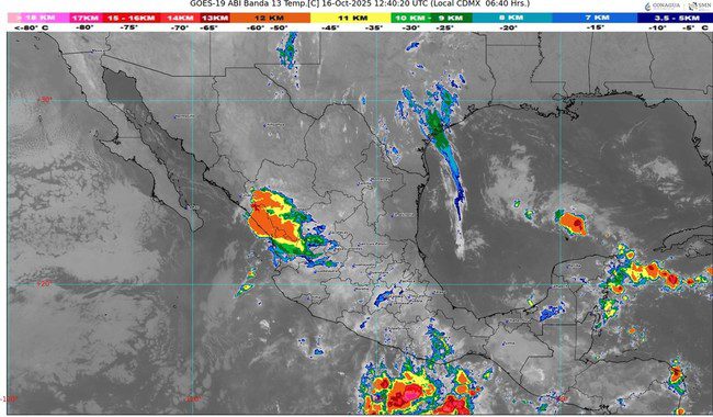 Este jueves 16 de octubre, Puebla enfrentará contrastes de frío y lluvias moderadas