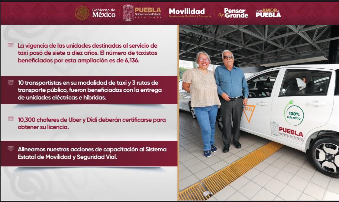 Gobierno de Puebla premia con 20% de apoyo directo a transportistas cumplidos