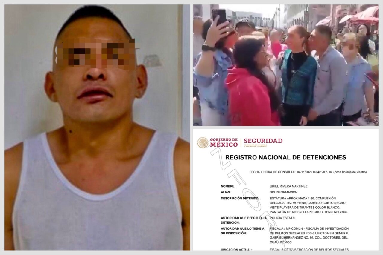 Él es Uriel N., quien acosó a la presidenta de México Claudia Sheinbaum