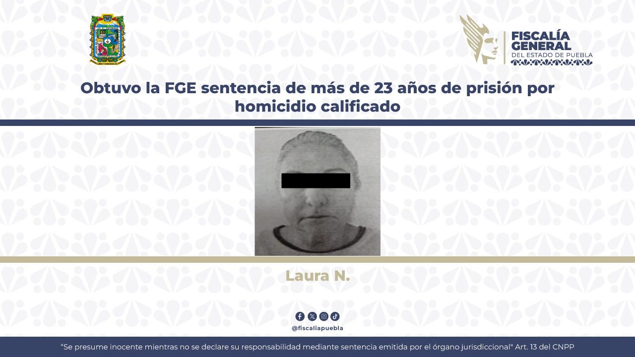 Obtuvo la FGE sentencia de más de 23 años de prisión por homicidio calificado
