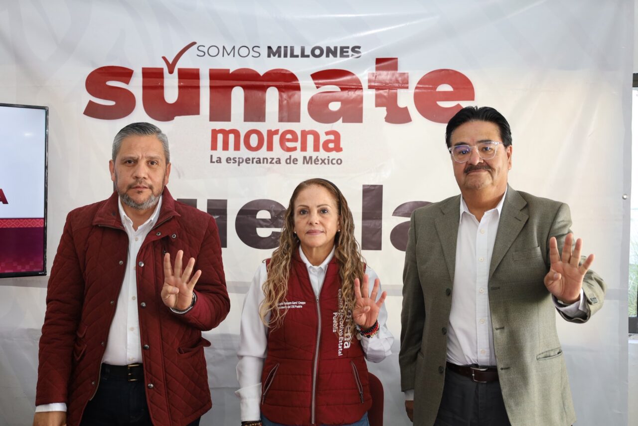 MORENA Puebla llama a marchar el 7 de diciembre y cierra filas en respaldo al gobernador Armenta
