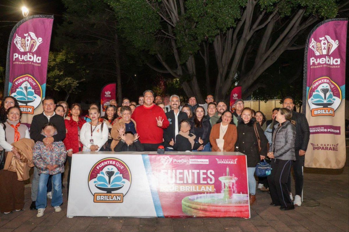 Inaugura Gobierno de la Ciudad revitalización de la fuente del parque Enrique Benítez