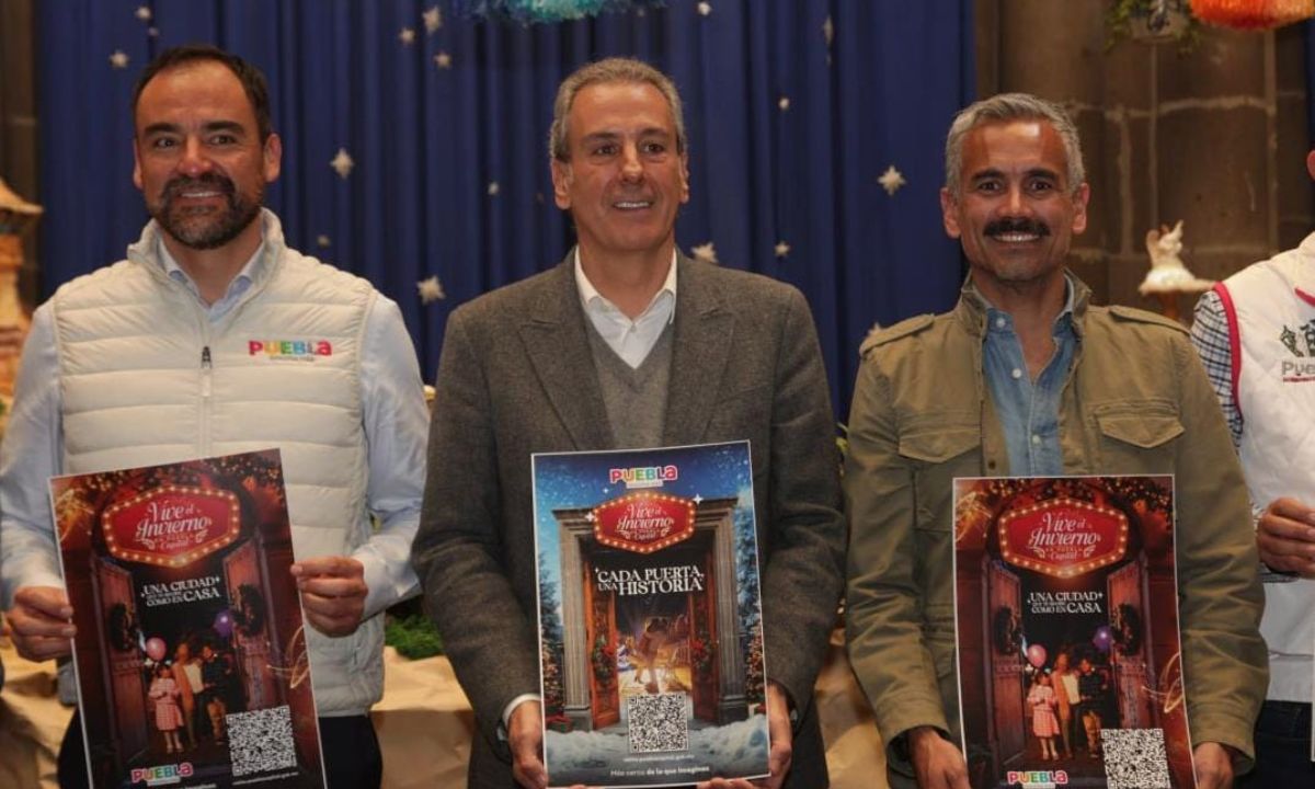 Presenta Pepe Chedraui actividades de Vive la Navidad en Puebla 2025