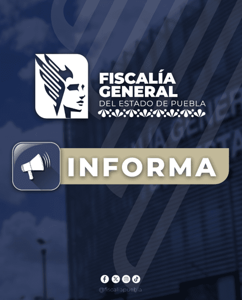Localiza la FGE de forma ilesa a joven estudiante, víctima de secuestro virtual en la ciudad de Puebla