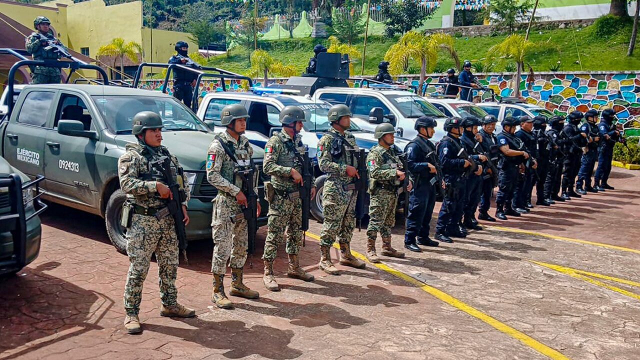 Refuerzan SSP y SEDENA acciones operativas en Eloxochitlán