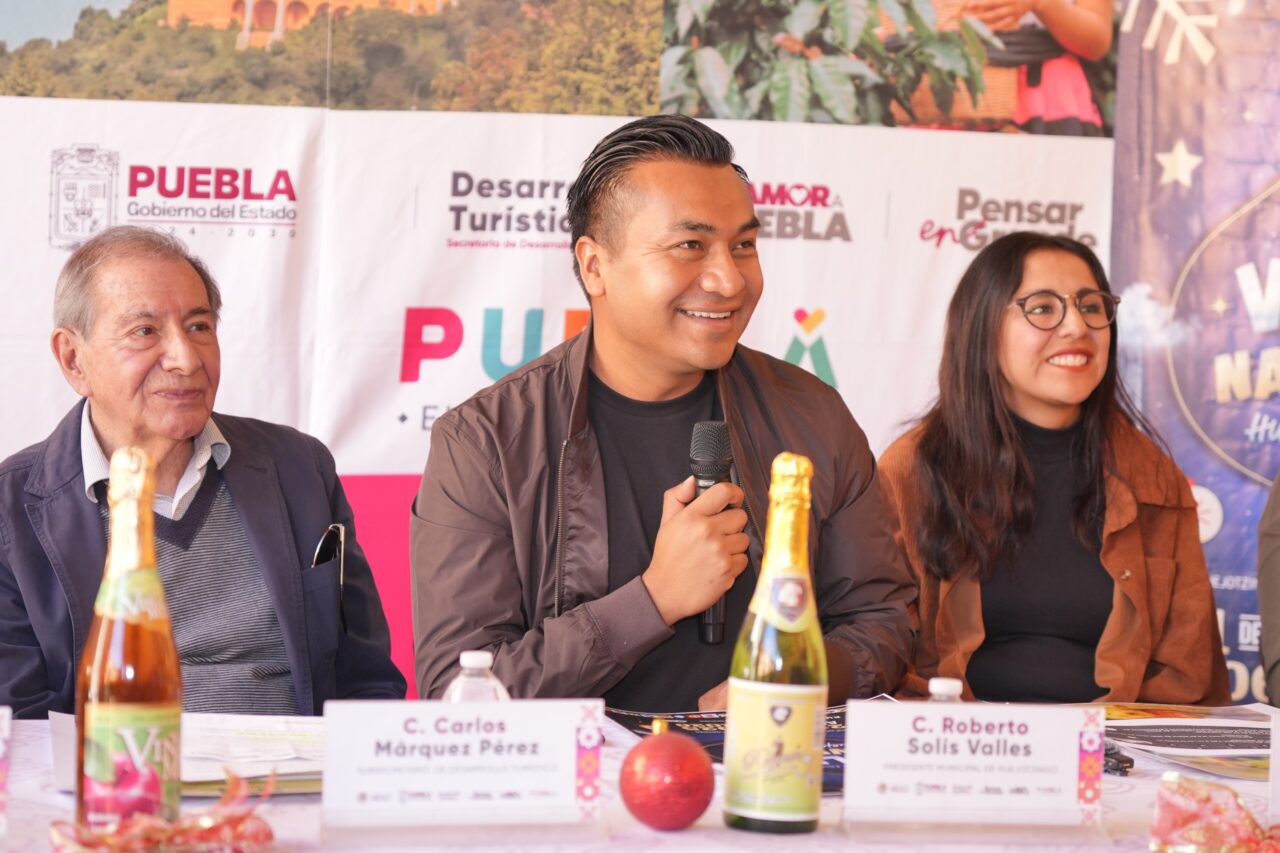 Huejotzingo brilla con la Villa Navideña y su Feria de la Sidra