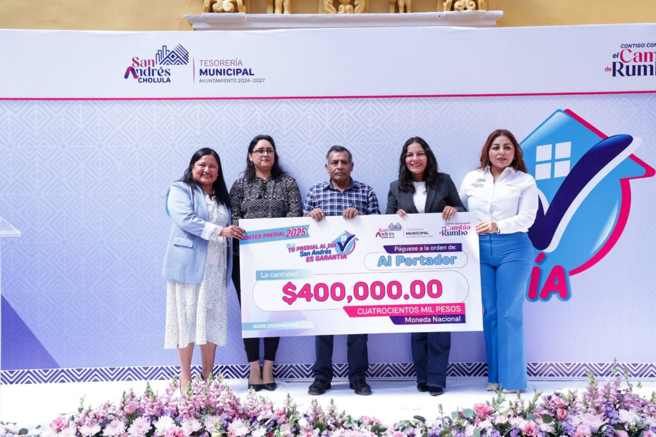 Entrega Lupita Cuautle premios a las y los ganadores del Sorteo Predial 2025 “Con tu predial al día, San Andrés es Garantía”