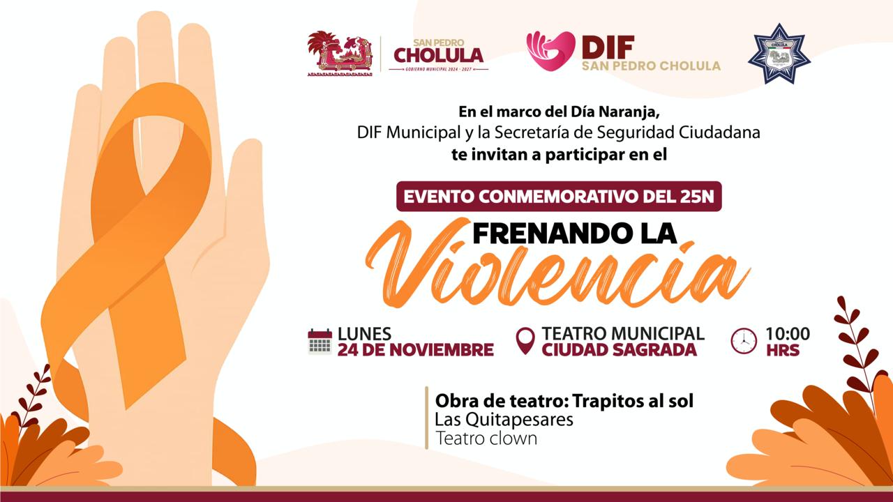 “Frenando la violencia”: actividades por la igualdad y el respeto en San Pedro Cholula