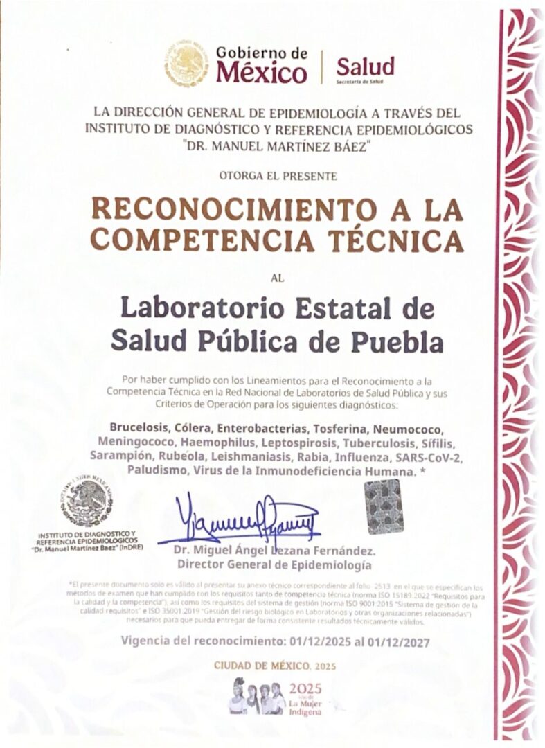 Laboratorio de Salud Pública poblano, entre mejores del país