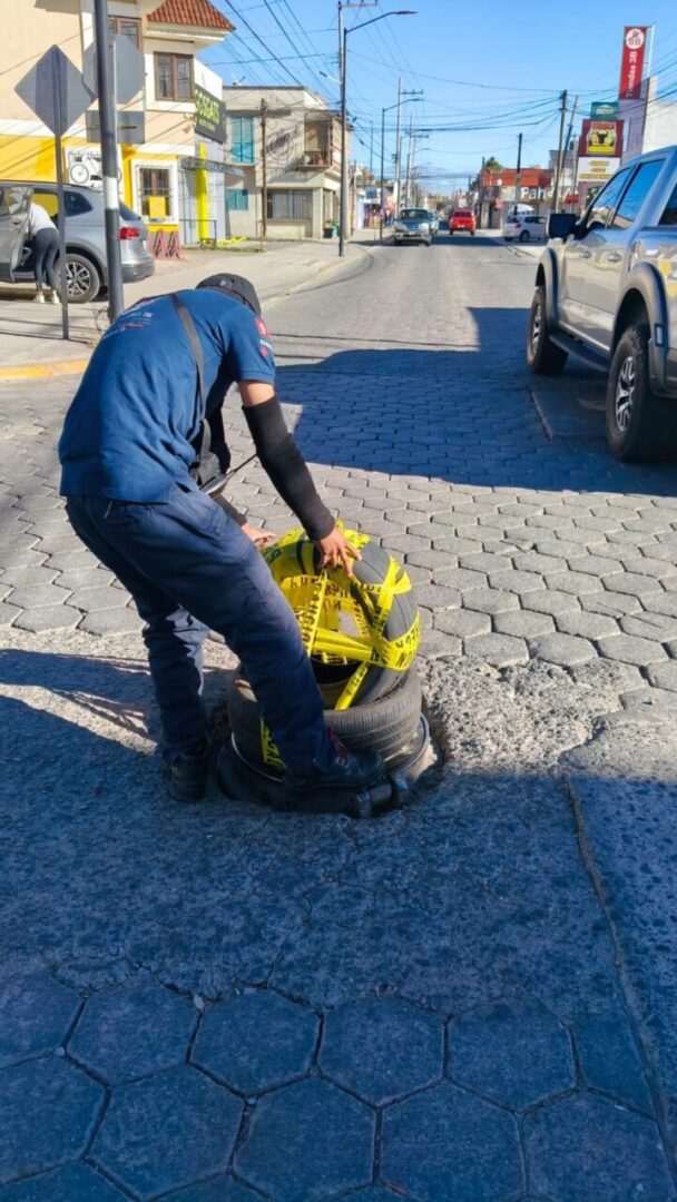 Sosapach atiende afectación en infraestructura de alcantarillado en la cabecera municipal de San Pedro Cholula